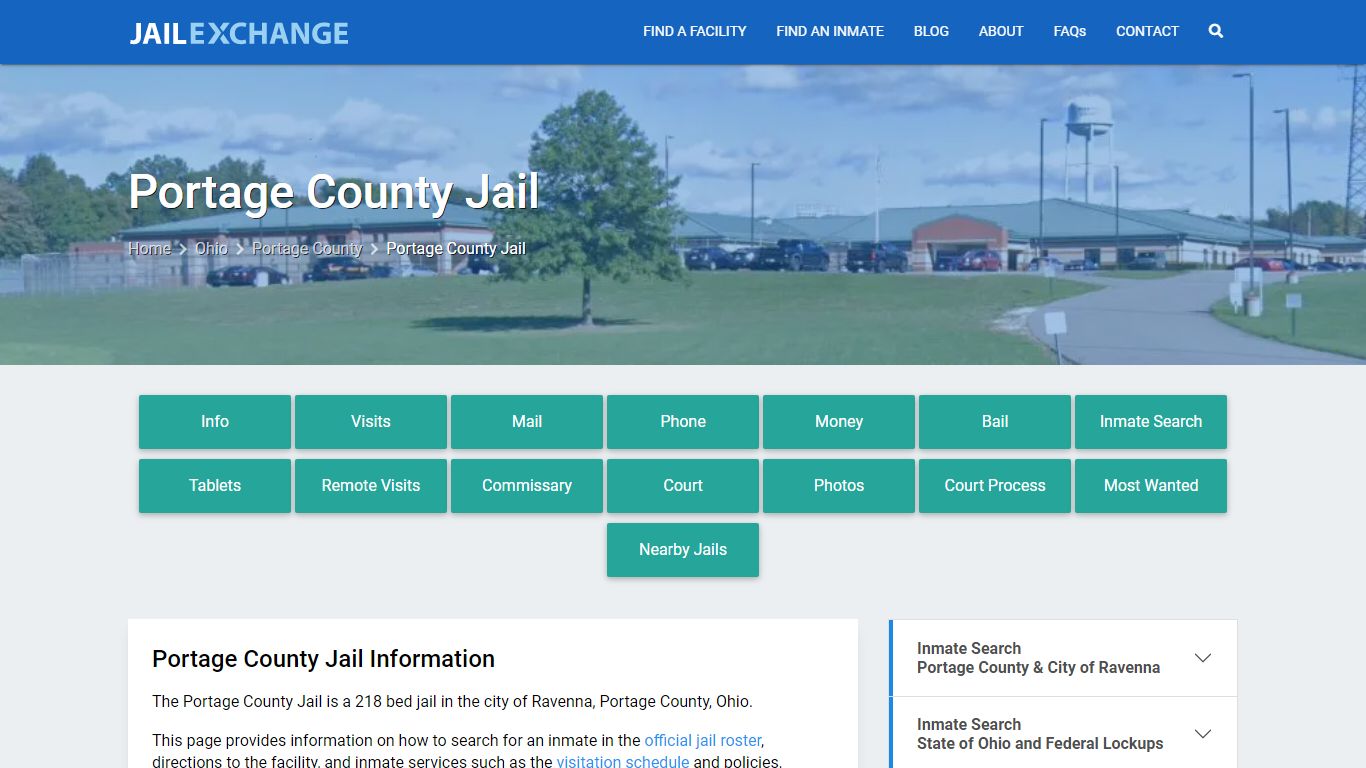 Portage County Jail, OH Inmate Search, Information